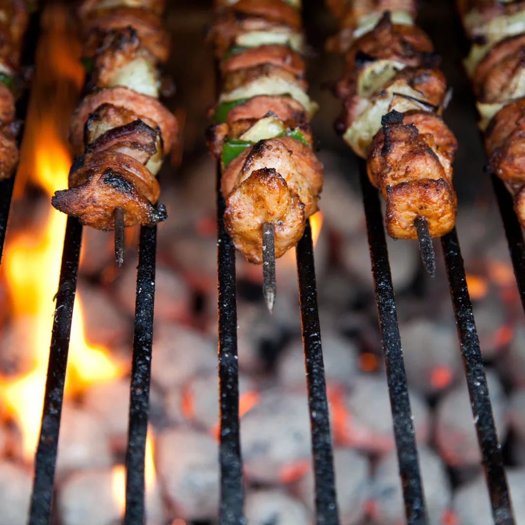 grilled chicken skewers