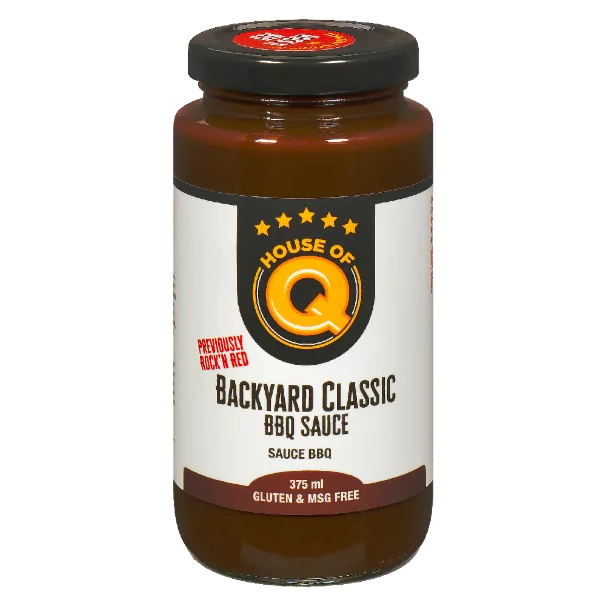 Super-Sized Grills Pack 4 Backyard Classic BBQ Sauce Centre label