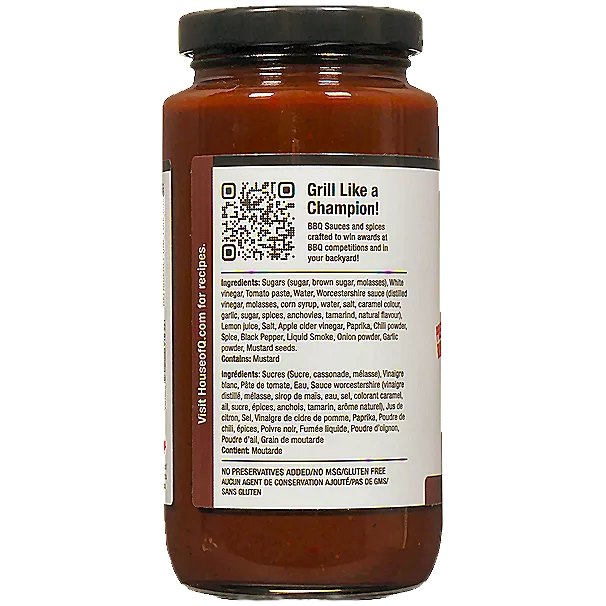 Backyard Classic BBQ Sauce 4 Backyard Classic label left