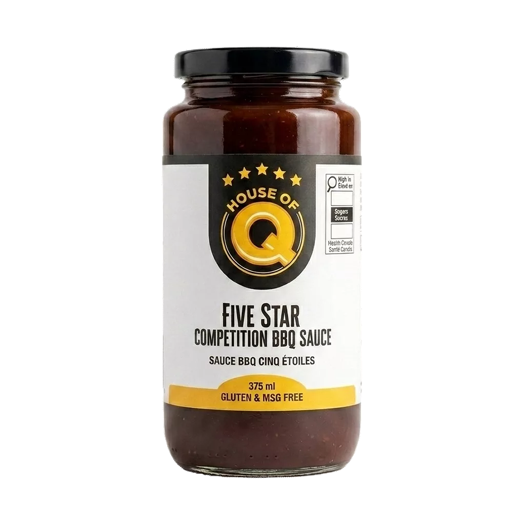 Five Star BBQ Sauce 2026 updated front no background FS