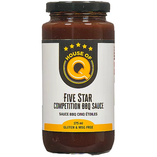 Five Star competition bbq sauce label front