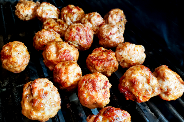 Grilling Italian Meatballs