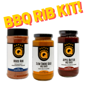 House of Q rib kit slow smoke gold apple butter house rub