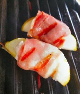 Grilled Pear with Prosciutto and Cheese 1