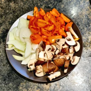 Ginger and Garlic Pork Stir Fry 4 Pork-Prep-Step-2-veg