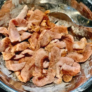 Ginger and Garlic Pork Stir Fry 5 Pork-Prep-Step-3-season-pork