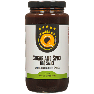Sugar and Spice bbq sauce label front
