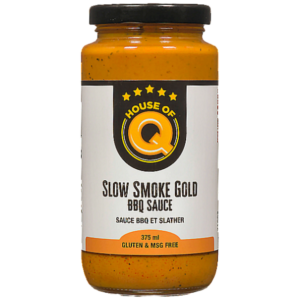 Slow Smoke Gold bbq sauce Label front