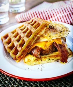 recipe grilled waffle burger