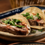 grilled beef arrachera tacos House of Q style