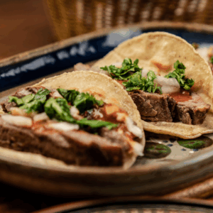 grilled beef arrachera tacos House of Q style