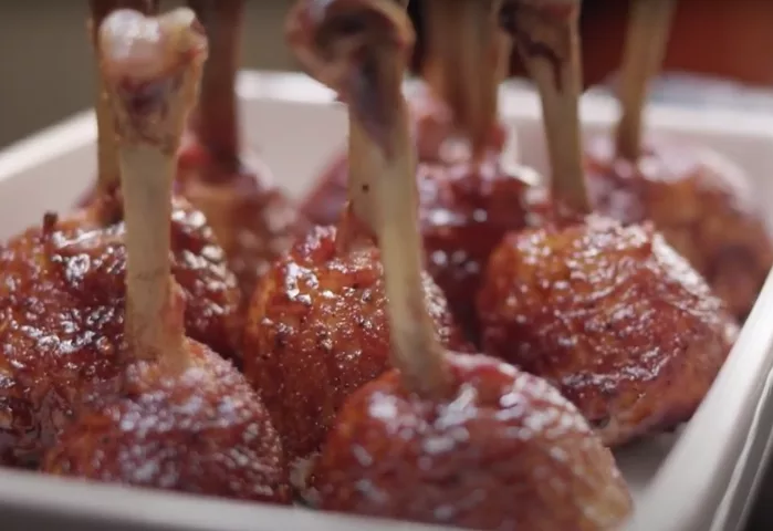 firecracker chicken finished plated wide