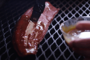 glazing smoked salmon