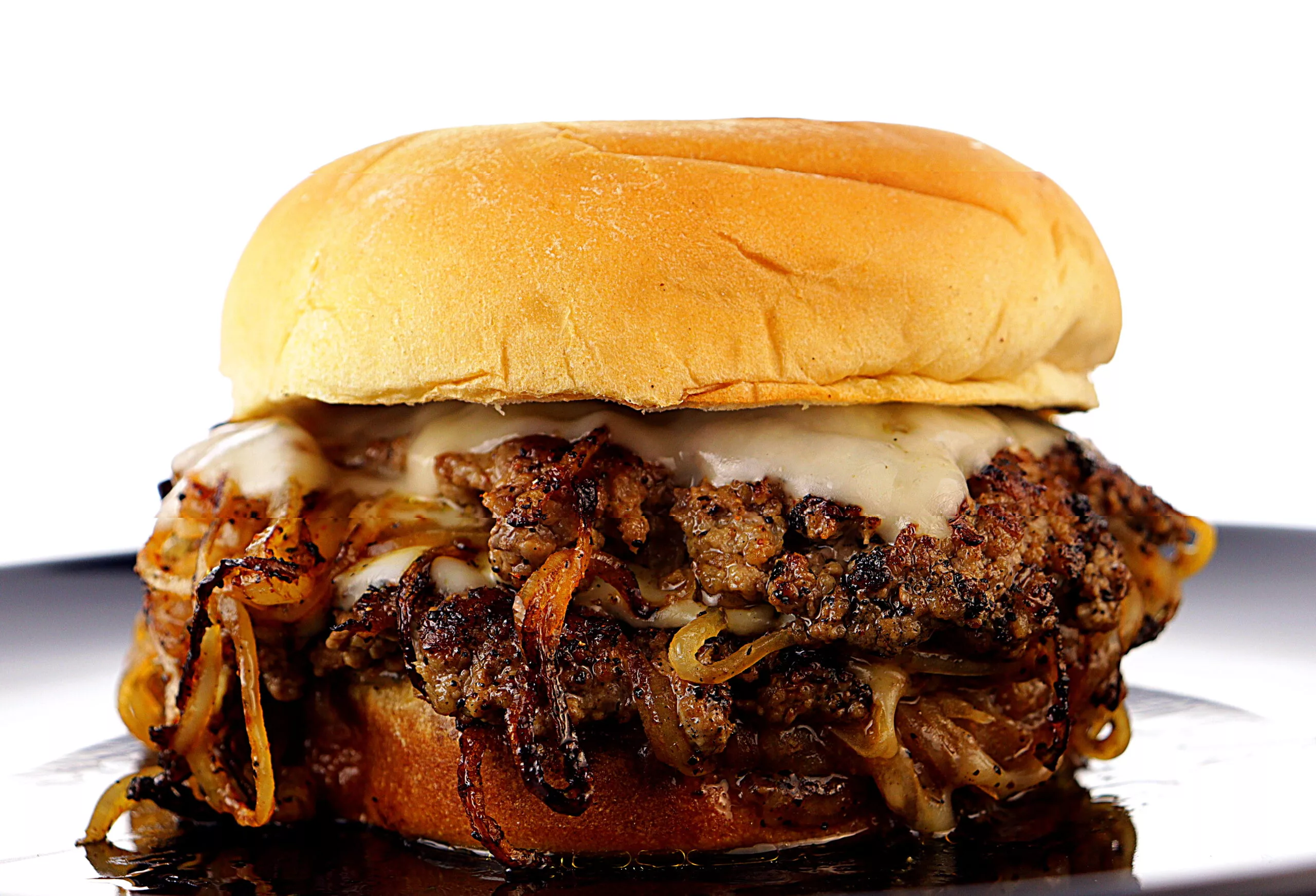 oklahoma onion burger plated