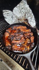 opening ribs and stirring step 1