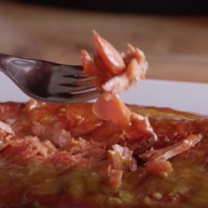 hot smoked salmon with maple mustard glaze