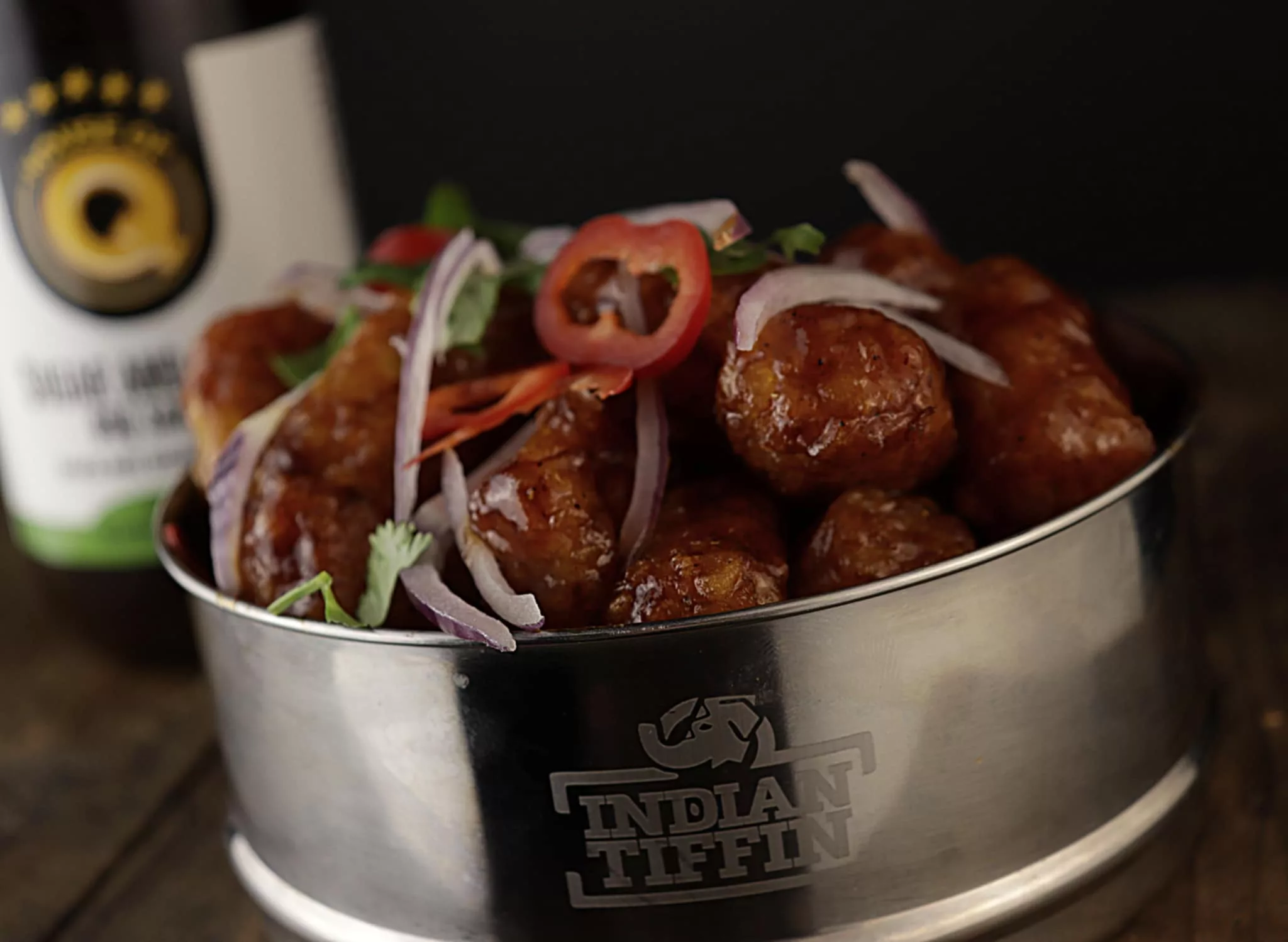 spiced tater tots plated 2