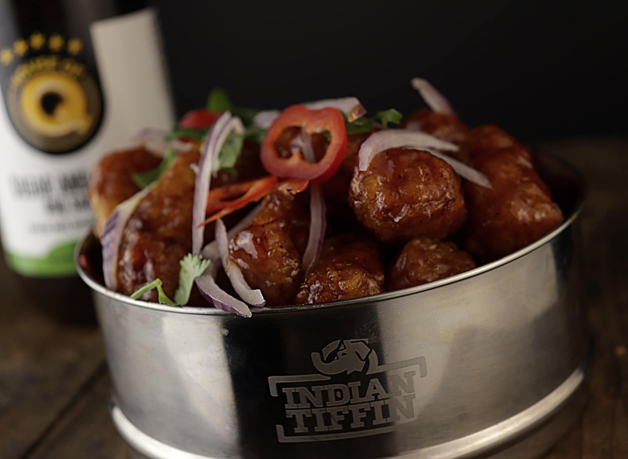 spiced tater tots plated 2